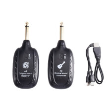 A8 Wireless Guitar System Transceiver for Electric Guitars and Basses Pickup Built-in Battery for Guitars Bass Black