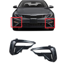 1 Par Framstötfångare Dimljus Täckgrill Bezel för Optima K5 2019-2020 86593-D4500 86594D5500 Dimljus Trimram