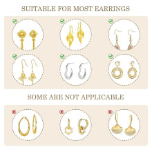 20 PCS Clear Silicone Earring Backs for Thin Posts-Anti-Drop, Supportive, and Secure (Disc-Style) for Studs Heavy