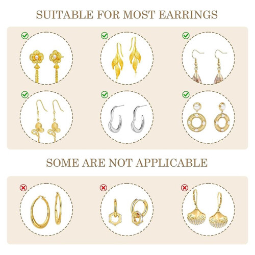 20 PCS Clear Silicone Earring Backs for Thin Posts-Anti-Drop, Supportive, and Secure (Disc-Style) for Studs Heavy