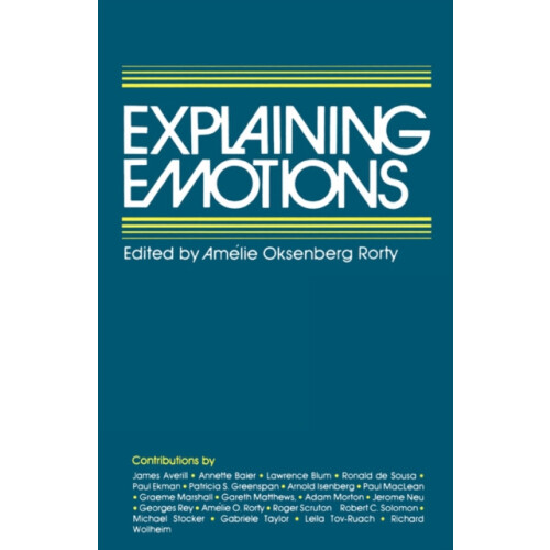 Explaining Emotions Paperback Book