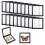 Schwebende Vitrine, Schwarz 20er Pack 3D Schwebender Rahmen Display Halter 9x9x2 cm Displayständer 2