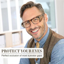Schutzbrille Seitenschutz für Korrekturbrillen Slip- SideShields Seitenschutz Schwarz Transparent