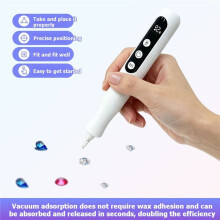 Gem Art Pen Draadloze Oplaadbare Rhinestone Ontwerptool, 3-Niveau Gem Picker Schilderpen met Tips