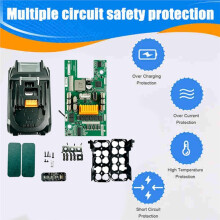 10Core Battery Storage Box Case for BL1850 Power Tool with 2-Way Type-C Fast Charge & USB Output Power Bank