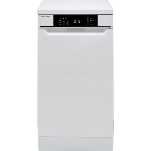 Sharp Sharp QW-NS1CF49EW-EN Dishwasher Slimline 45cm 10 Place White E