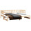 VidaXL (natural, 80 x 200 cm) vidaXL Solid Wood Pine Pull-out Day Bed Wooden Sofa Bed Multi Colours/Sizes 4