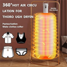 Compact Portable Clothes Dryer, Clothing Care Machine with Timed Shutdown, Ideal for Travel, Apartments EU Plug