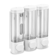 Shower Soap Dispenser Wall Mounted , Shampoo and Conditioner Dispenser,Shower Shampoo Dispenser 3 Chamber