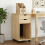 VidaXL vidaXL Rolling Cabinet Brown 34 x 39 x 65.5 cm Solid Pine Wood 1