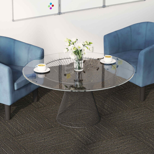 VidaXL vidaXL Teppichfliese Gestreift Hellbraun 50 x 50 cm 20 stk.