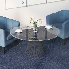 vidaXL Teppichfliese Gestreift Blau 50 x 50 cm 20 stk. PP und Bitumen