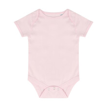 (0-3 Months, Pale Pink) Larkwood Baby Boys/Girls Essential Short Sleeve Bodysuit