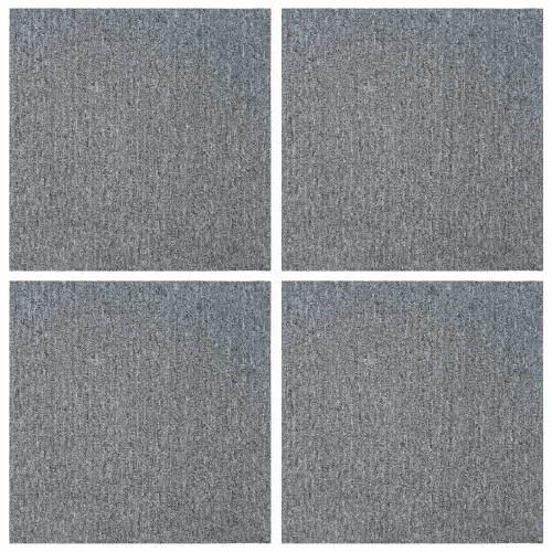 VidaXL vidaXL Teppichfliese Hellgrau 50 x 50 cm 4 stk. PP und Bitumen 2