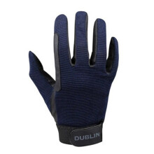 (6, Navy) Dublin Unisex Adult All Season II Riding Gloves