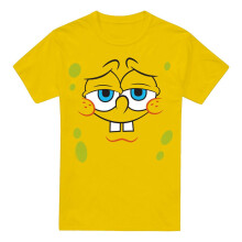 (3XL, Yellow) SpongeBob SquarePants Mens Confident Face T-Shirt