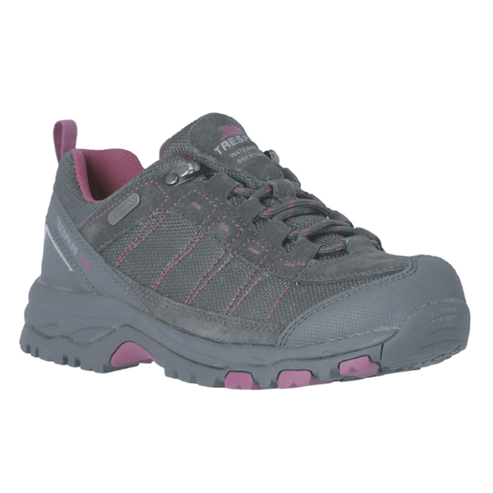 Trespass Women's Dark Grey Scree Lace Up Technical Walking Shoes In | : Size 6 - Image 3