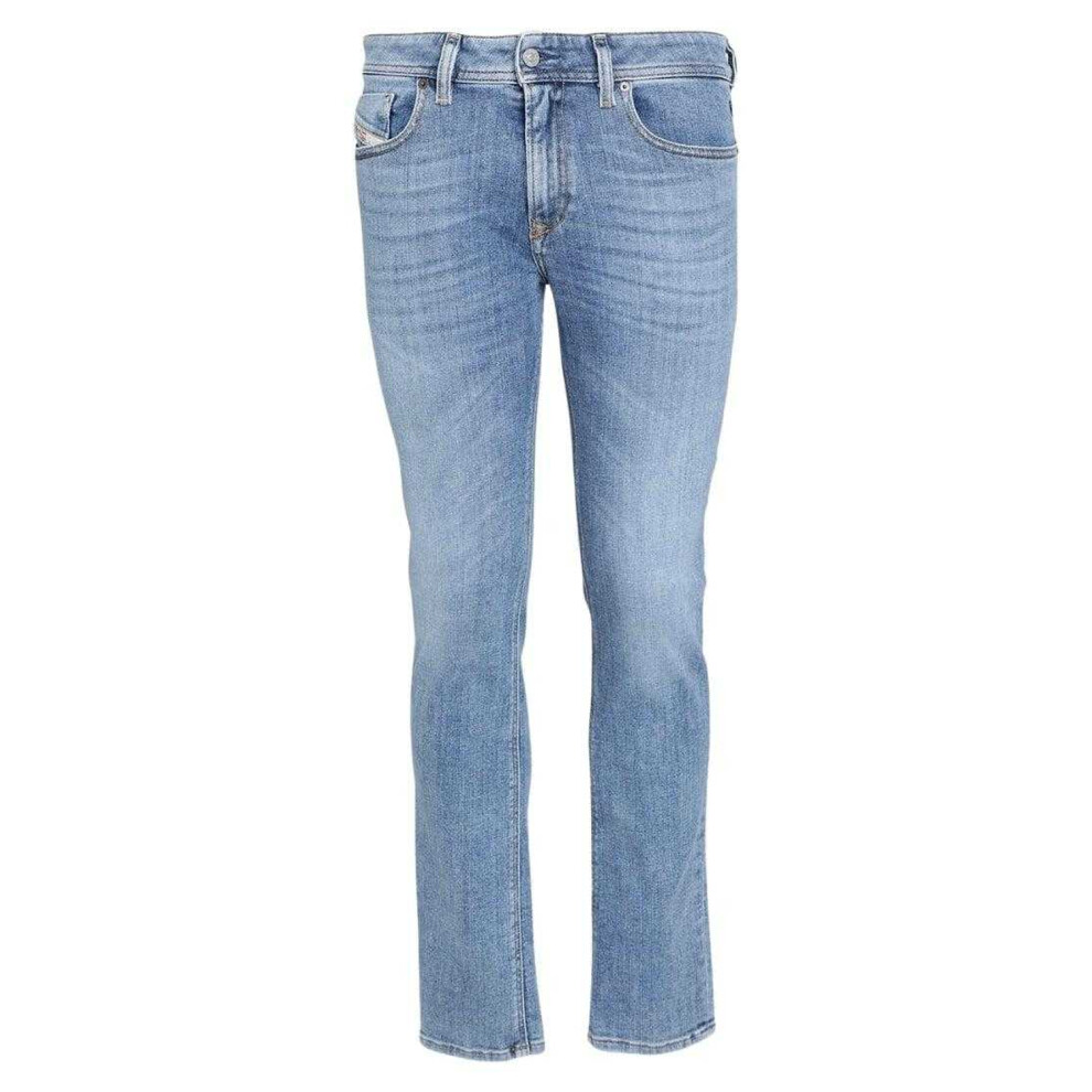 Diesel (33R, Blue) Mens Sleenker Skinny Jeans