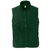 (L, Forest Green) SOLS Norway Unisex Anti-Pill Fleece Bodywarmer / Gilet