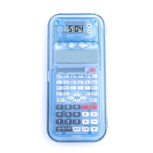 Luxmoc Multi-Function Scientific Calculator Transparent Pencil Case Display Scientific Function Calculator
