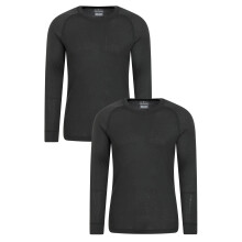 (XXL, Dark Grey) Mountain Warehouse Mens Talus Base Layer Top (Pack of 2)