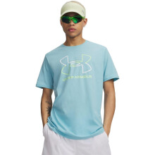 (S, Blue/Lime/White) Under Armour Mens Foundation Updates Gl Short-Sleeved T-Shirt