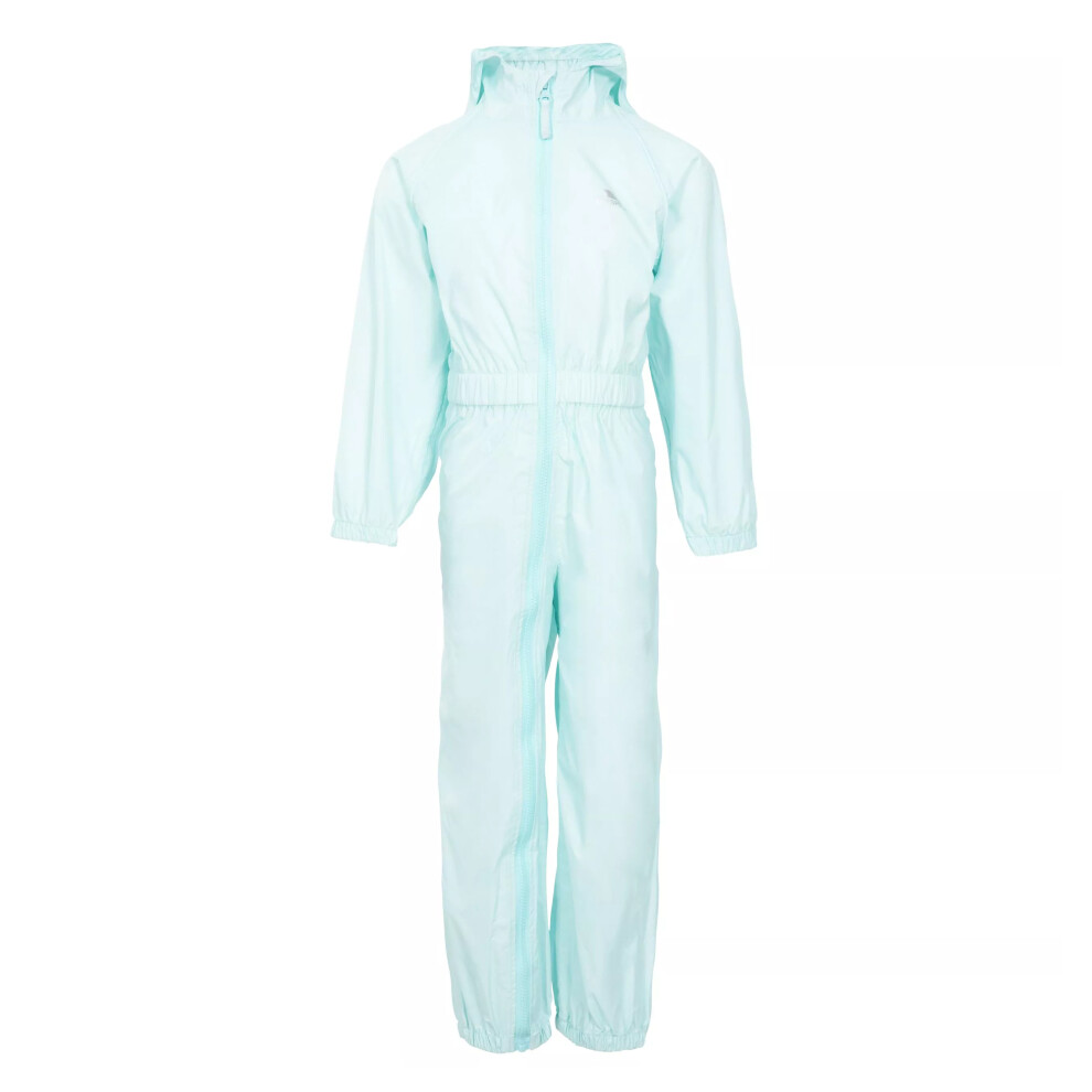 Trespass (3-4 Years, Pale Mint) Childrens/Kids Button Rain Suit