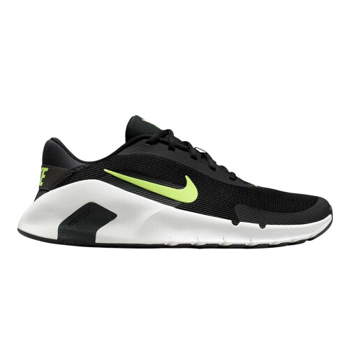 Nike (7 UK, Black/Volt) Nike Mens Flex Trainers