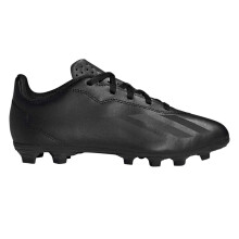 (10 UK Child, Black) Adidas Childrens/Kids X Crazyfast Club Flexible Ground Football Boots