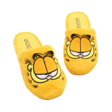 (9 UK-10 UK, Yellow) Garfield Unisex Adult Embroidered Slippers