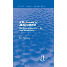 Dictionary of Abbreviations by Eric Partridge Hardcover Book