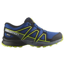(4 UK, Blue/Black/Lime) Salomon Childrens/Kids Speedcross Waterproof Shoes