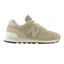 (6.5 UK, Beige/White) New Balance Womens/Ladies 574 Suede Wedge Trainers