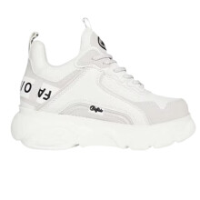 (7 UK, White) Buffalo Womens/Ladies Cld Chai Chunky Vegan Leather Trainers