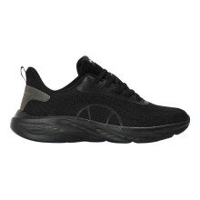 (11 UK, Solid Black) Ellesse Mens Como Leather Flat Trainers