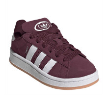 (13 UK Child, Maroon/White) Adidas Childrens/Kids Campus 00s 3 Stripes Suede Flat Trainers