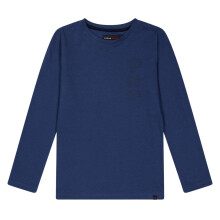 (14-15 Years, Blue) Farah Childrens/Kids Stacked Logo Long-Sleeved T-Shirt