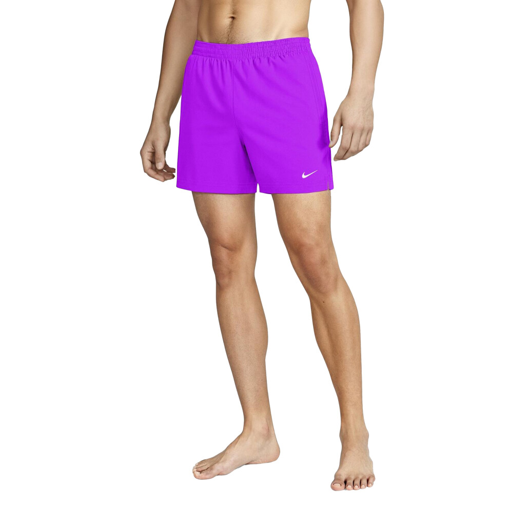 Nike (Xl, Bright Violet) Mens Embroidered Logo Regular Swim Shorts