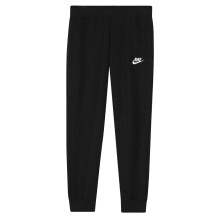 (13 Years, Black/White) Nike Girls Cotton Blend Jogging Bottoms