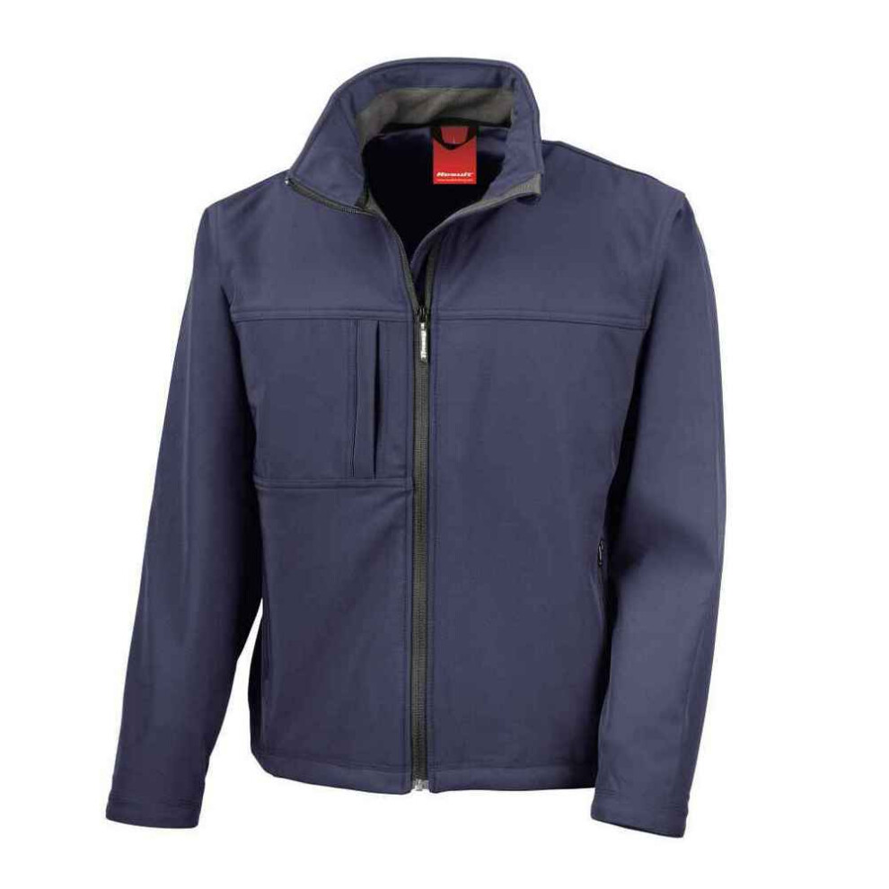 Result (Xl, Navy) Mens Classic Soft Shell Jacket