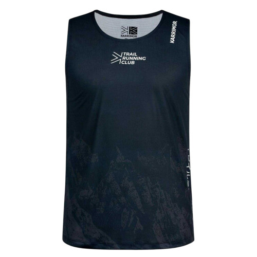 Karrimor (M, Black) Karrimor Mens Performance Back Print Vest Top