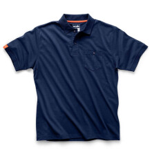 (L, Navy) Scruffs Mens Polo Shirt