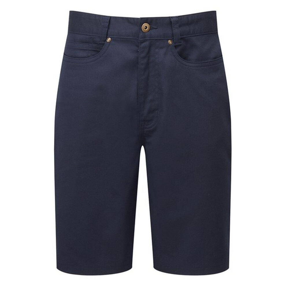 Premier (M, Navy) Mens Performance Chino Shorts