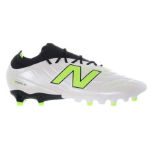 (6 UK, White/Green) New Balance Mens Tekela Academy Firm Ground Football Boots