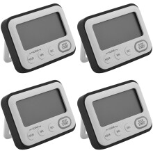 4X Digital Kitchen Countdown Timer: Teachers Classroom Counter Large LCD Loud Magnetic Clip Kids Simple Clock Small