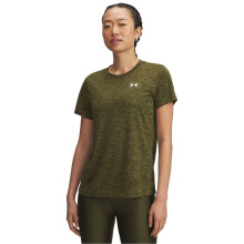 (14 UK, Khaki Green) Under Armour Womens/Ladies Twist Short-Sleeved T-Shirt