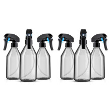 6x Plastique pour Solutions de Nettoyage, Récipient Vide RéUtilisable 10OZ Avec Pulvérisateur à Gâchette Noir Durable