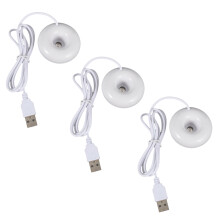 3X White donut humidifier usb office desktop  humidifier portable  air purifier white