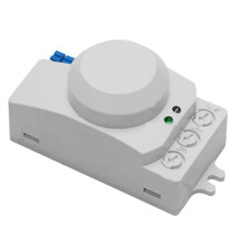 3X 5.8GHz System LED Microwave 360 Degree Motion Sensor Light Body Motion Detector,White
