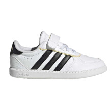 (12 UK Child, White/Black) Adidas Childrens/Kids Breaknet Trainers